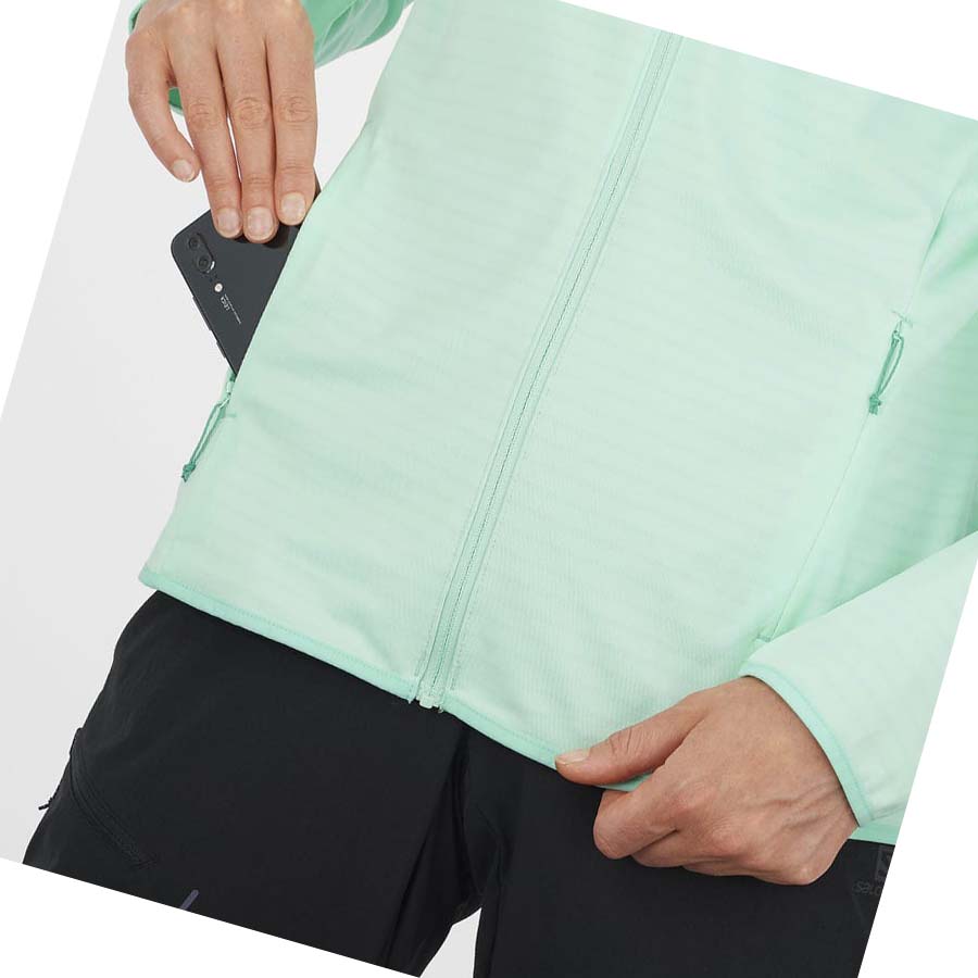 Sudadera Con Capucha Salomon ESSENTIAL LIGHTWARM Mujer Verdes | MX 2536DFM